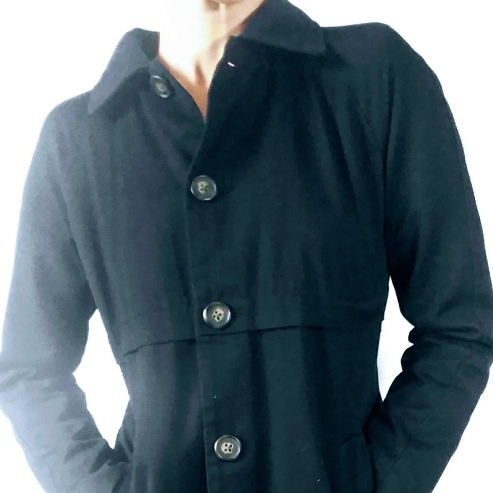 Ladies Merona Black Trenchcoat, Small
